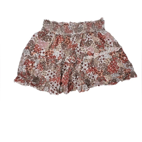 Japna Pink Floral Pleated Mini Skirt Size Medium Women’s - Picture 3 of 4